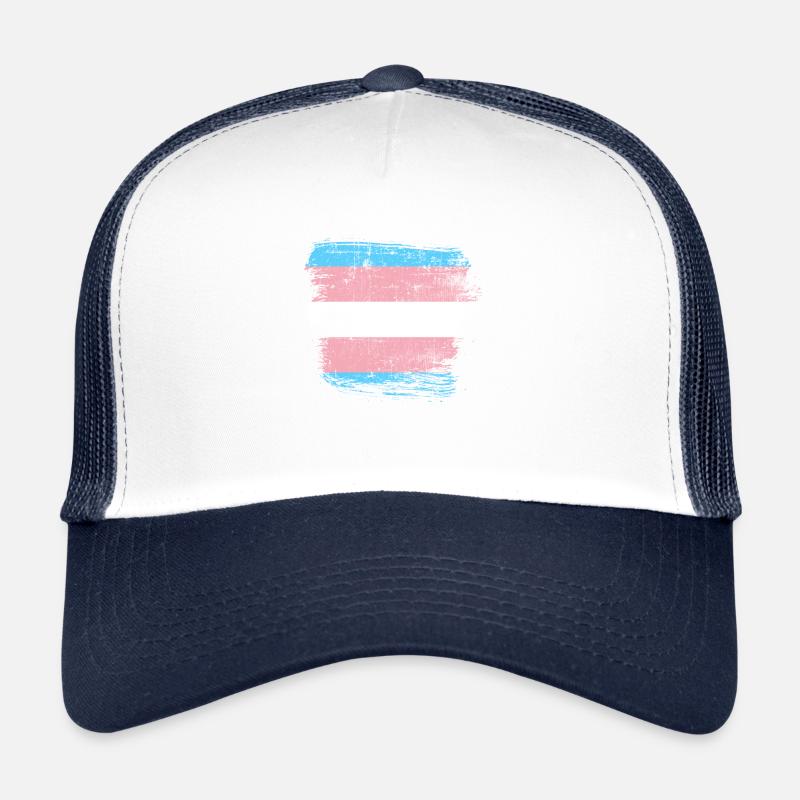 Transgender flag Trucker Cap