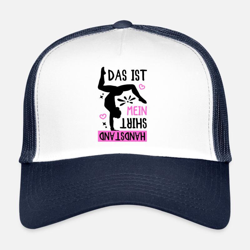 Das Ist Mein Handstand Shirt - Trucker Cap - Weiß/Navy