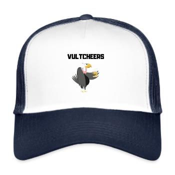 Geier-Prost - Vultcheers black - Trucker Cap - Weiß/Navy - Vorne