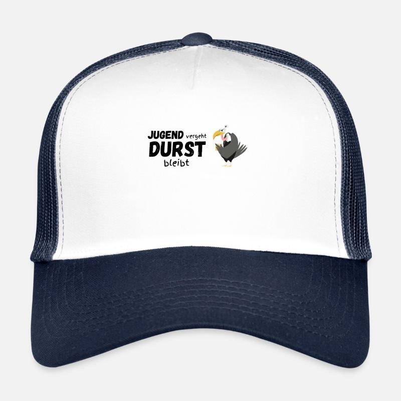 Jugend vergeht Durst bleibt - Geier black Trucker Cap