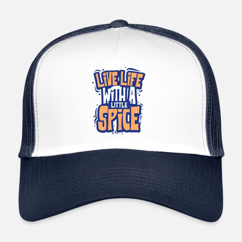 Kochen - Trucker Cap - Weiß/Navy