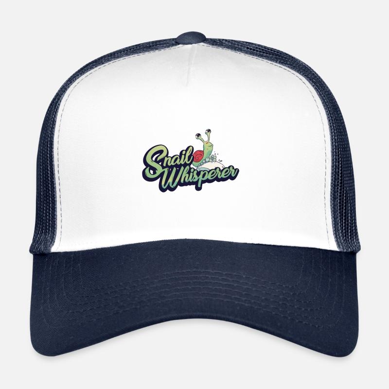Schnecke - Trucker Cap - Weiß/Navy
