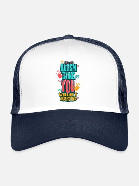 Autism autistic - Trucker Cap - white/navy