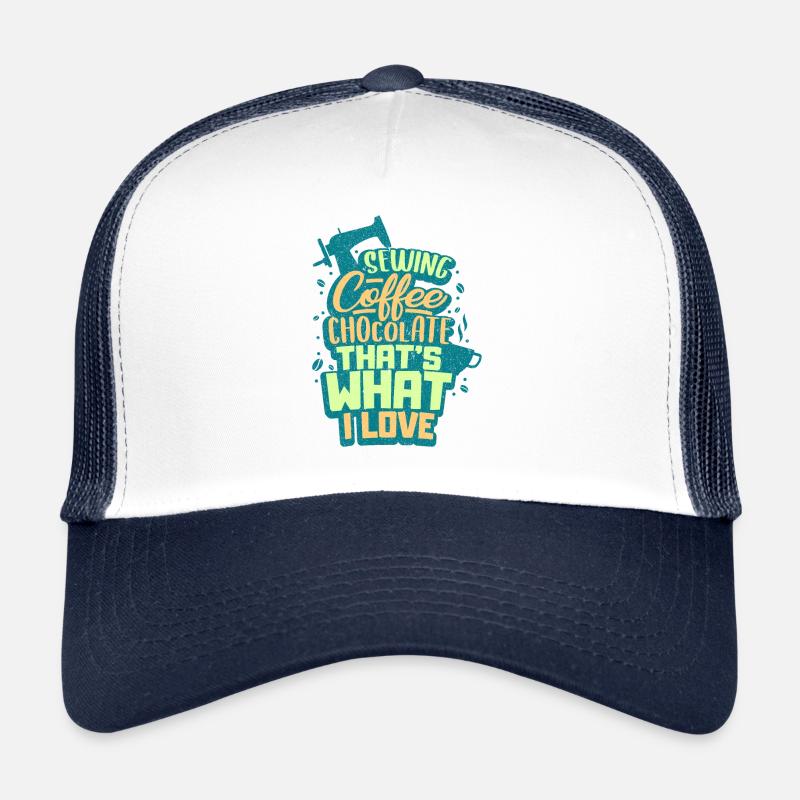 Sewing sewing machine Trucker Cap