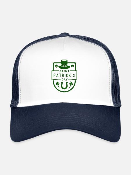 St. Patrick's Day - Trucker Cap - white/navy - Front