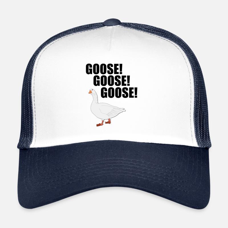 Goose goose goose - Trucker Cap - white/navy