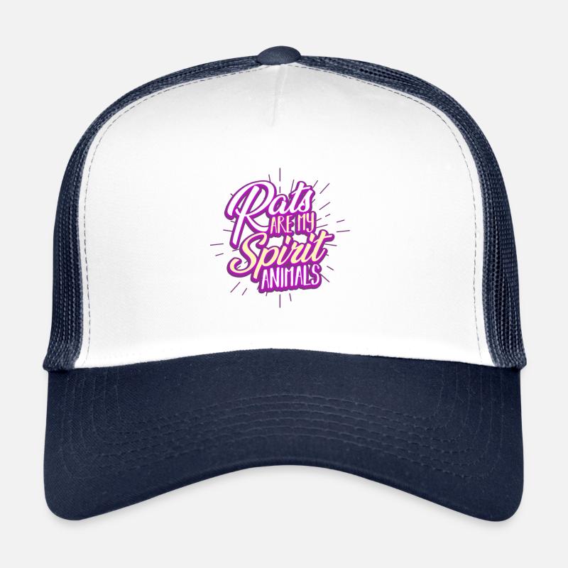 Ratten - Trucker Cap - Weiß/Navy
