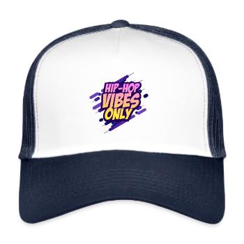 Hip Hop - Trucker Cap - Weiß/Navy - Vorne