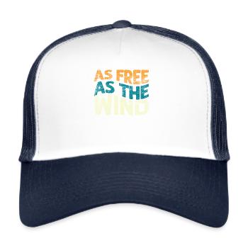 Surfer Surfen - Trucker Cap - Weiß/Navy - Vorne
