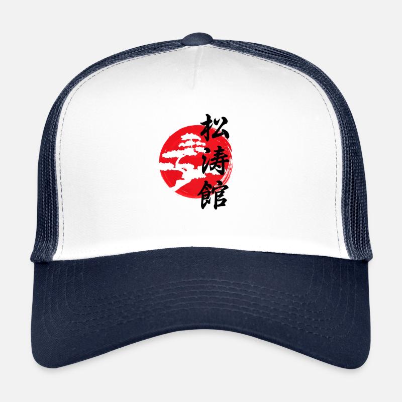 Karate Shotokan Baum Logo - Trucker Cap - Weiß/Navy
