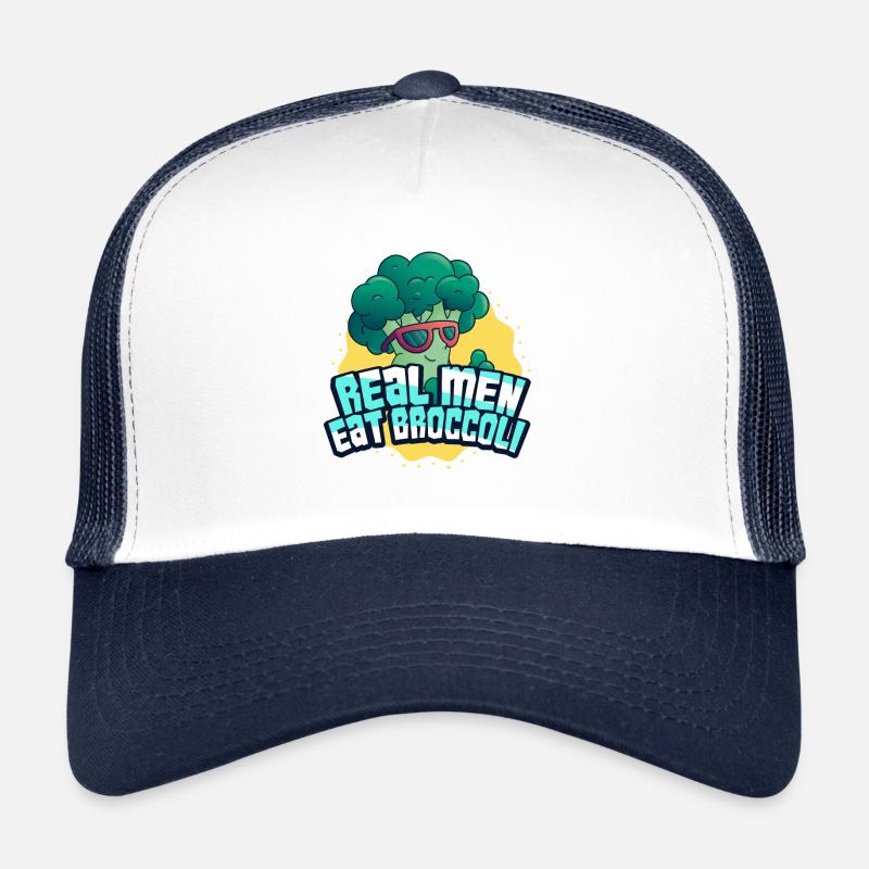 Le brocoli - Casquette trucker  - blanc/marine