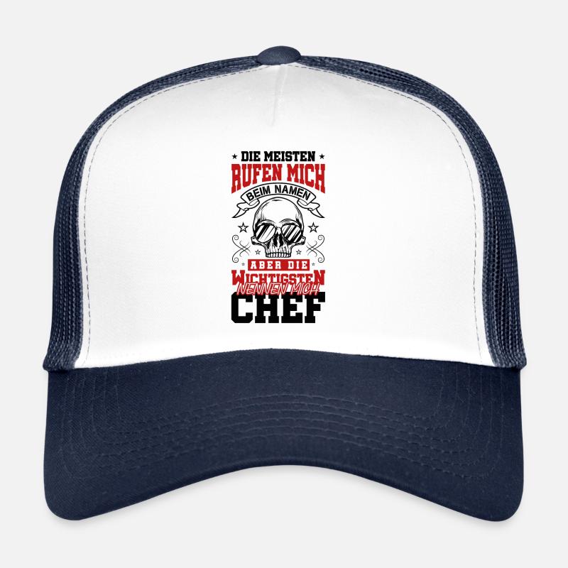 chef spruch totenkopf Trucker Cap