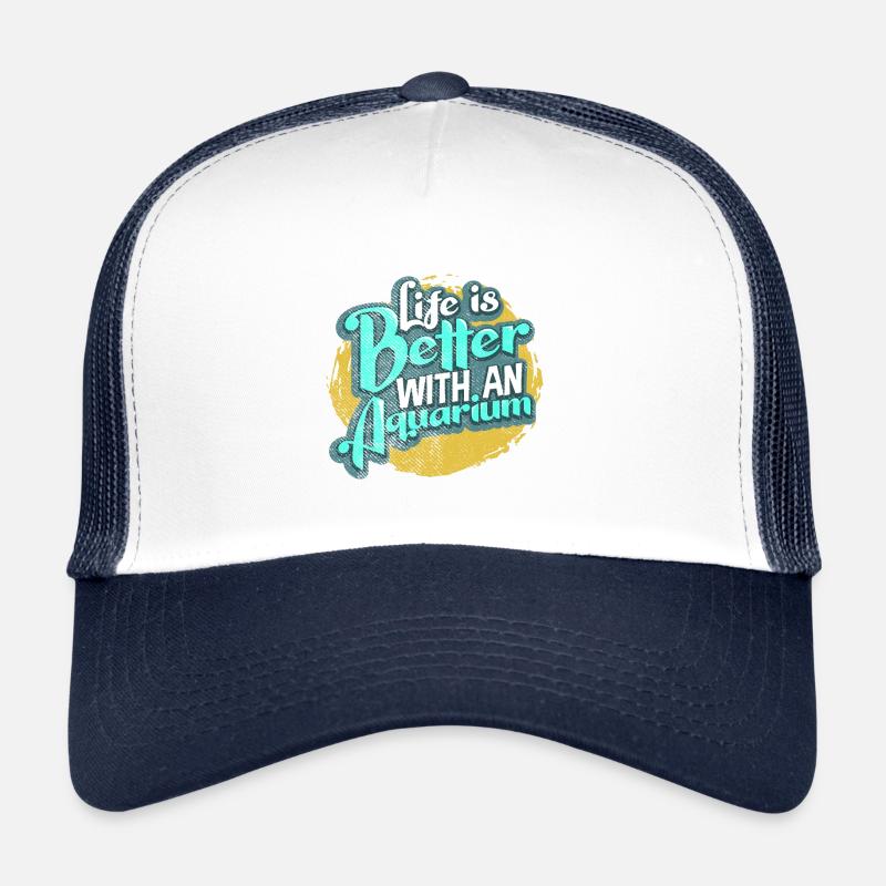 Aquarium - Trucker Cap - Weiß/Navy