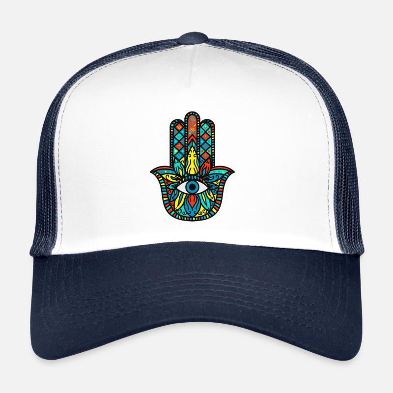 Méditation Hamsa La Main De Fatima Casquette trucker 