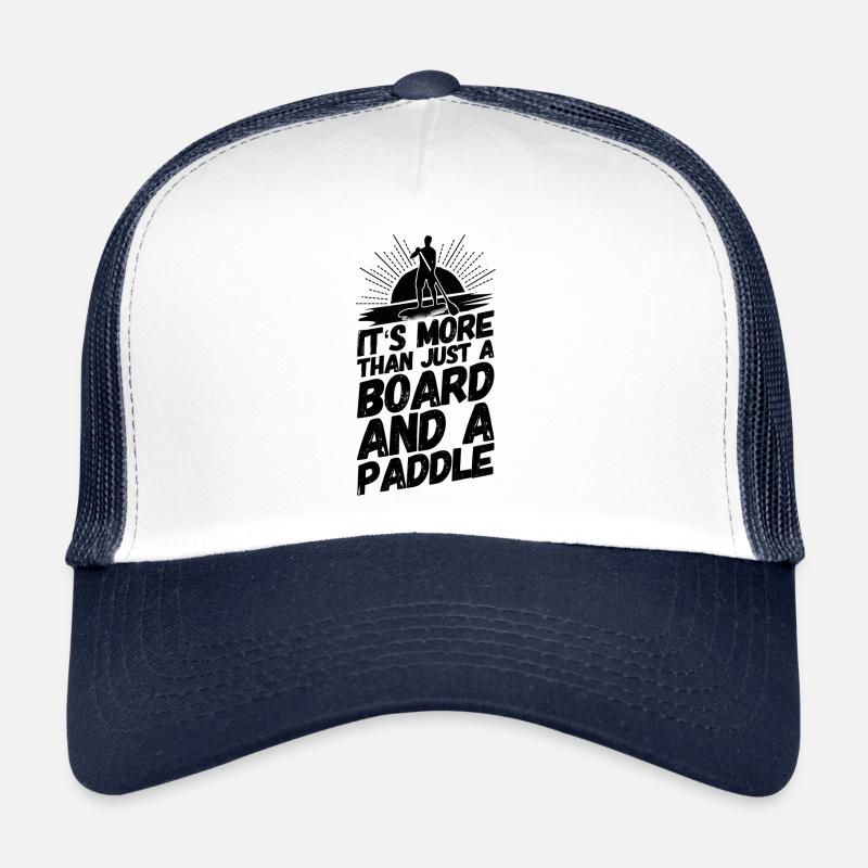 Stand Up Paddling Sup Spruch Witzig - Trucker Cap - Weiß/Navy