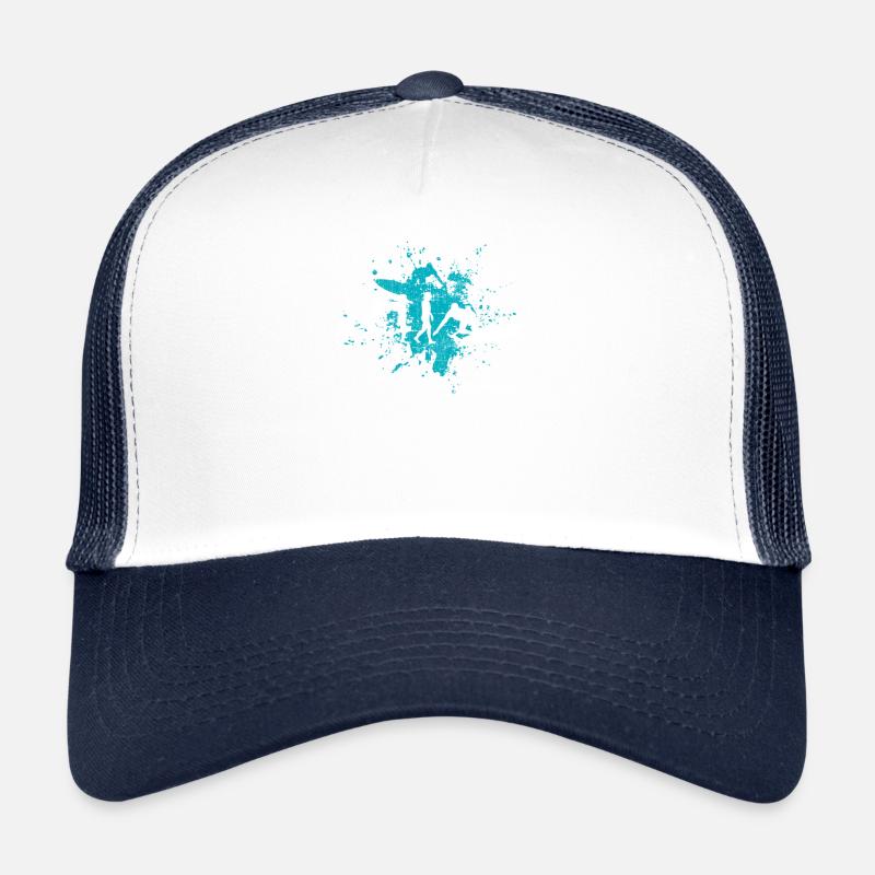 Surfer Surfen - Trucker Cap - Weiß/Navy