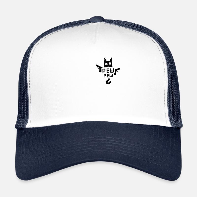 Pew Pew Cat Meme Katze Trucker Cap