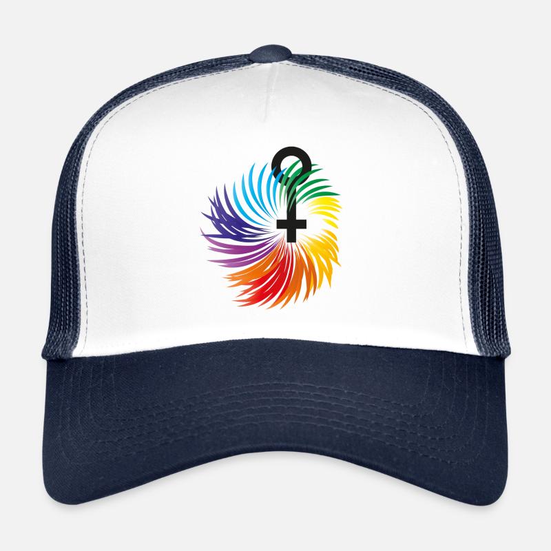 Frauenrechte mit Regenbogenfarben Trucker Cap