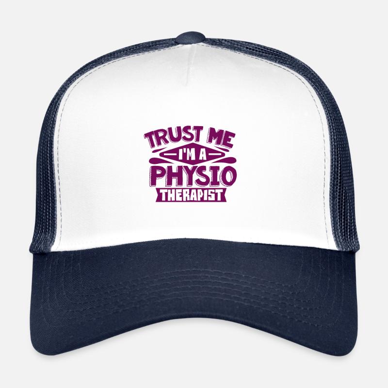 Physiotherapist - Trucker Cap - white/navy