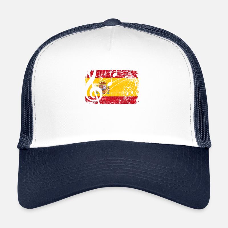 Musique du drapeau de l'Espagne Casquette trucker 
