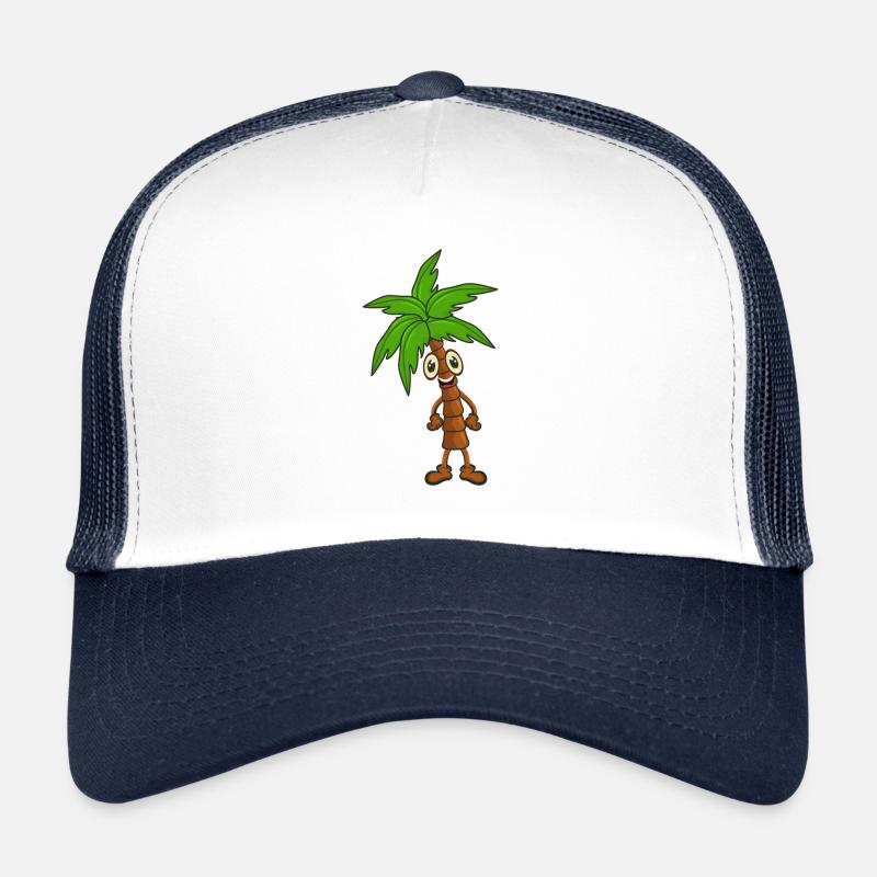 Palme - Trucker Cap - Weiß/Navy