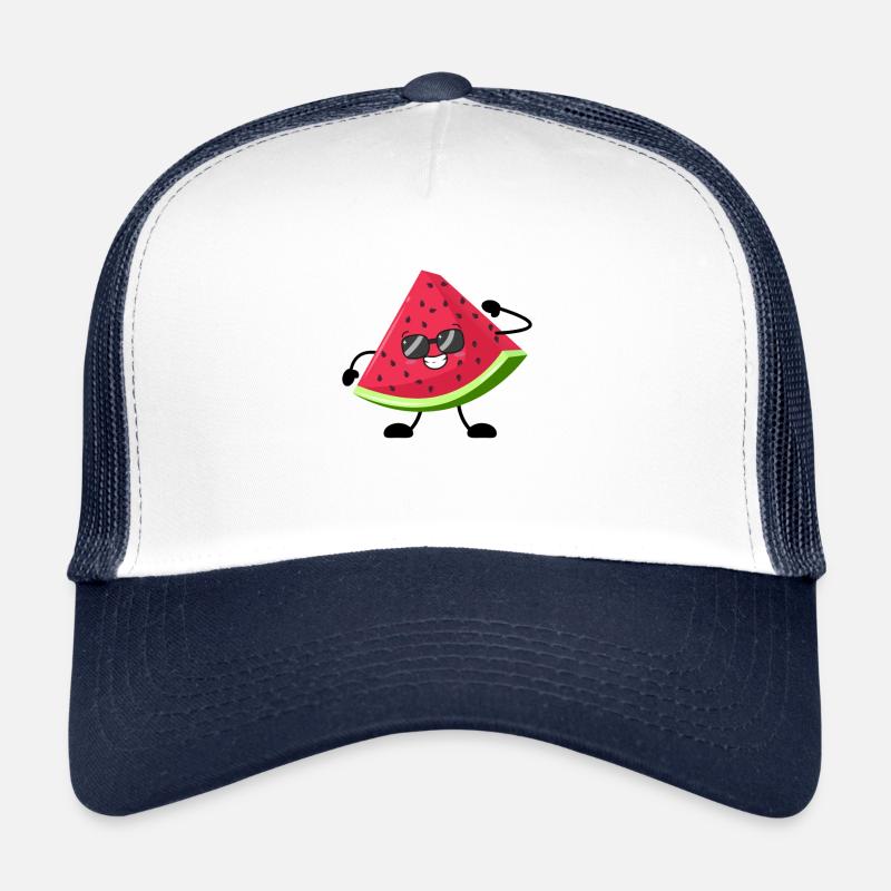 Pastèque - Casquette trucker  - blanc/marine