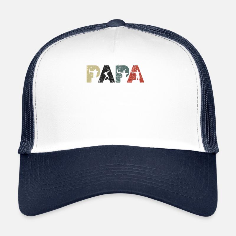 Archers Papa Archery Archery Fatherert - Trucker Cap - white/navy