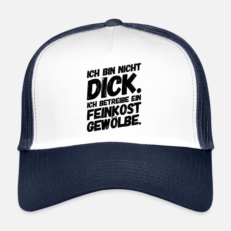Lustige Sprüche Abnehmen Gewölbe - Trucker Cap - Weiß/Navy