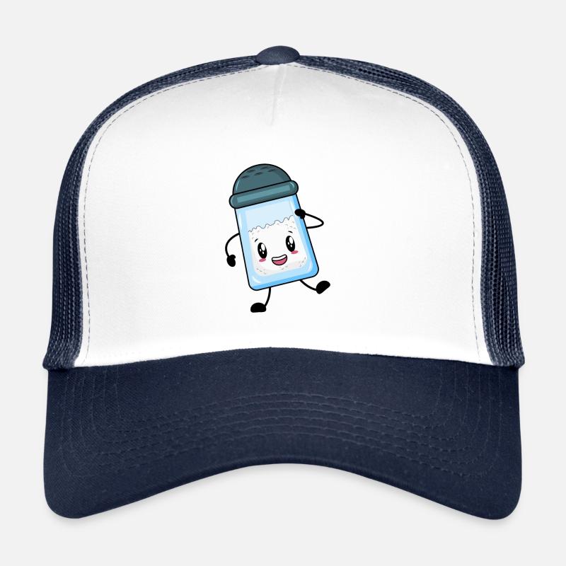 sel - Casquette trucker  - blanc/marine