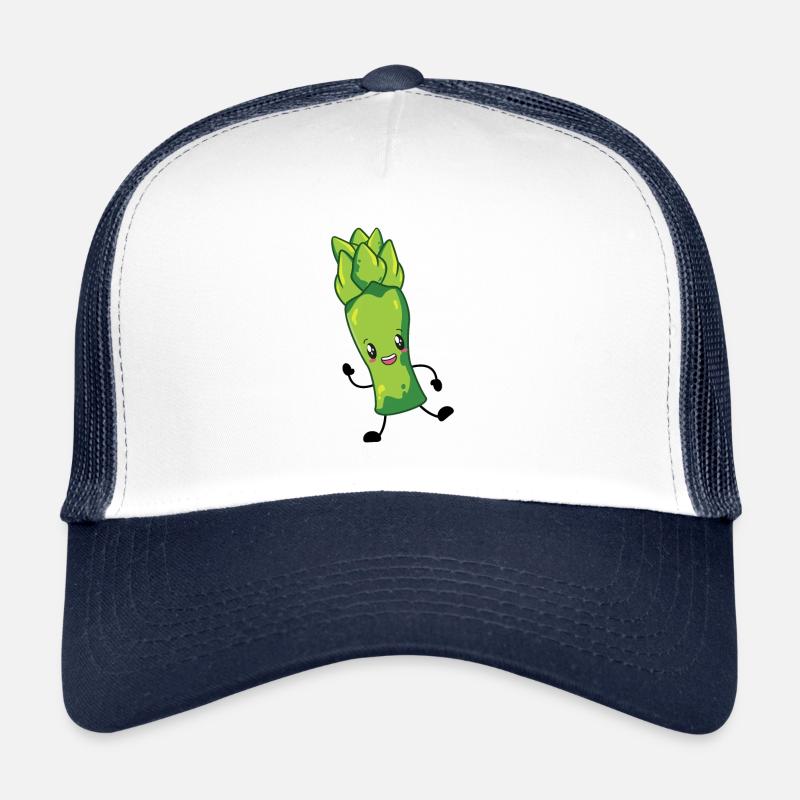 Spargel - Trucker Cap - Weiß/Navy