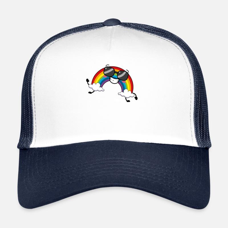arc en ciel Casquette trucker 