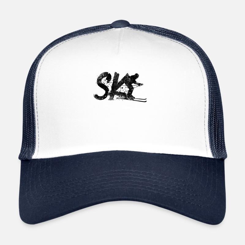 Ski - Trucker Cap - Weiß/Navy