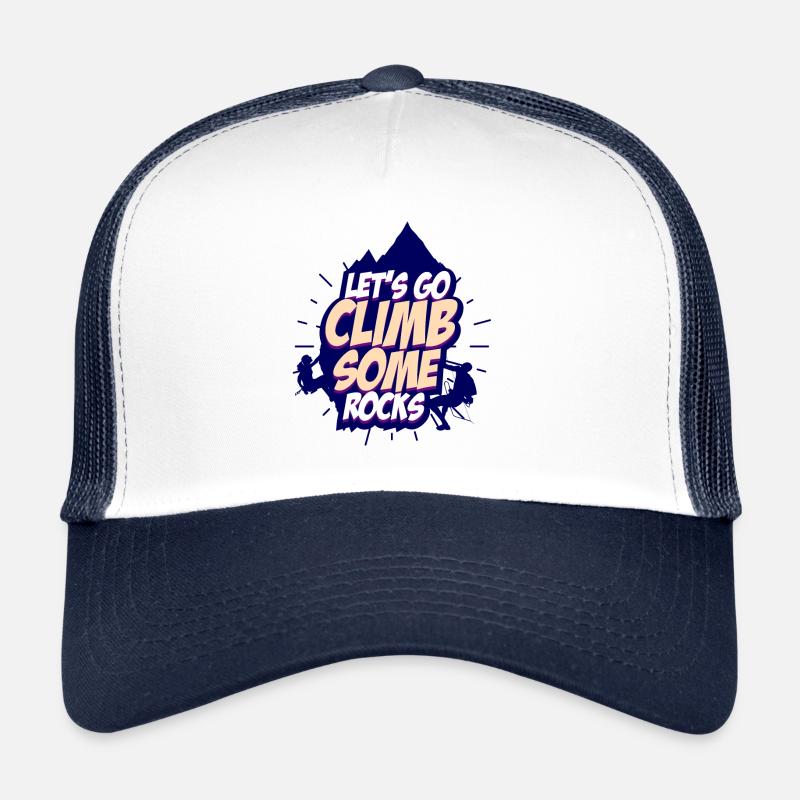 Klettern Kletterer - Trucker Cap - Weiß/Navy