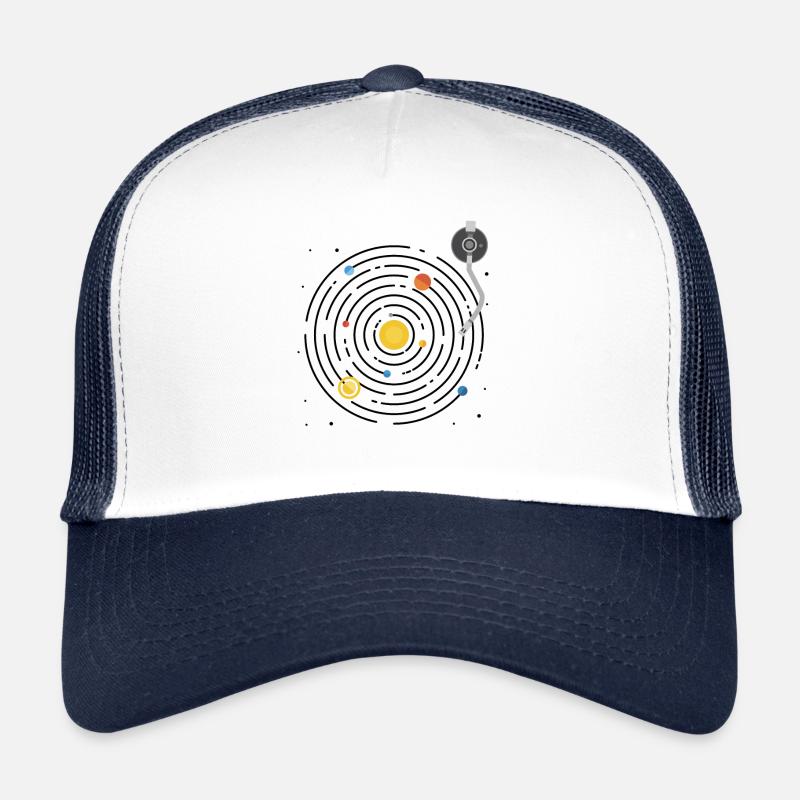 Musique Système solaire Cadeau vinyle Casquette trucker 