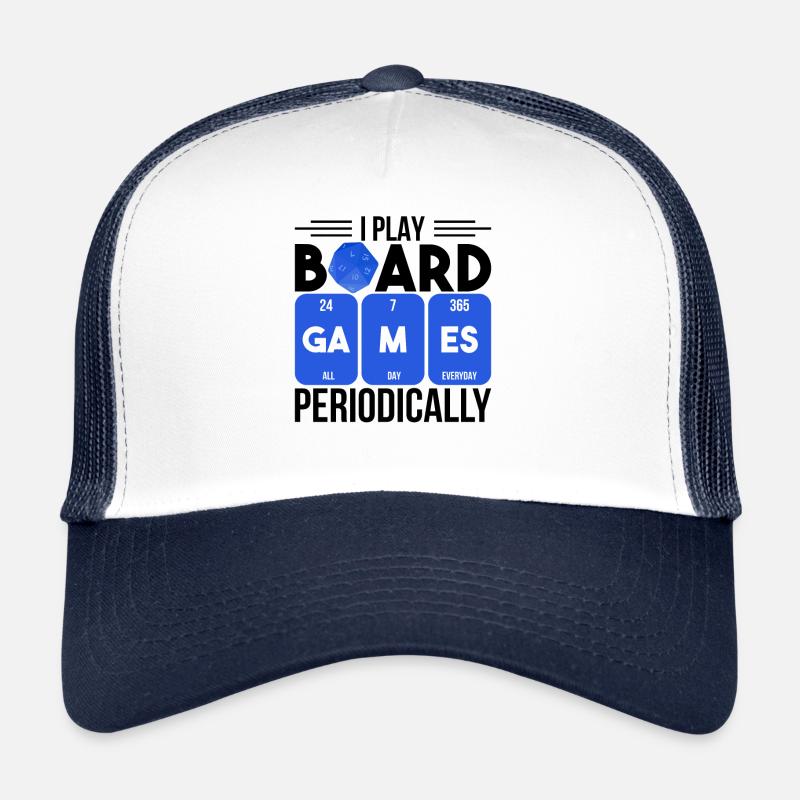Nerd I Play Board Games Periodically Gift Trucker Cap