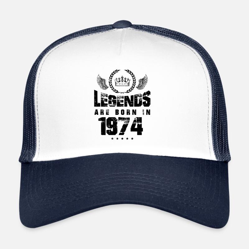 1974 legends born in Casquette trucker 