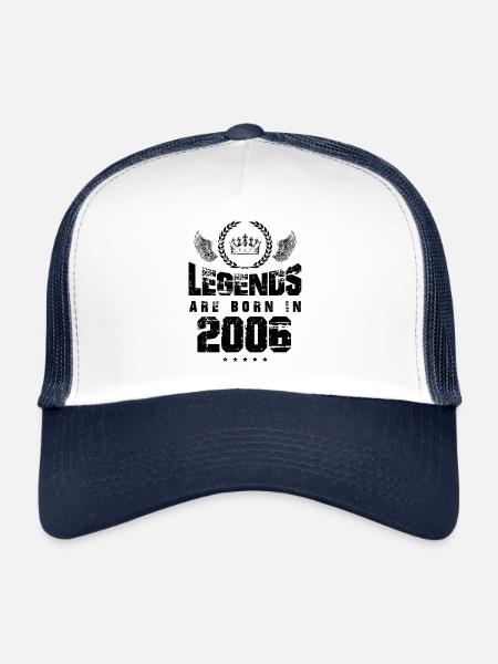 2006 legends born in - Trucker Cap - white/navy - Front
