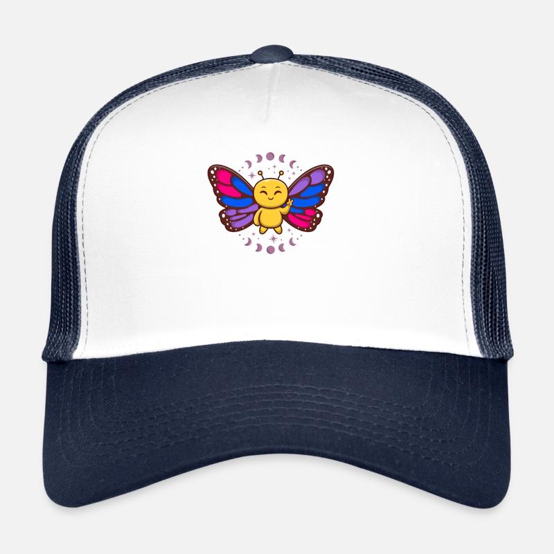 Bisexuel Drapeau Monarque Papillon Insecte Subtil Casquette trucker 