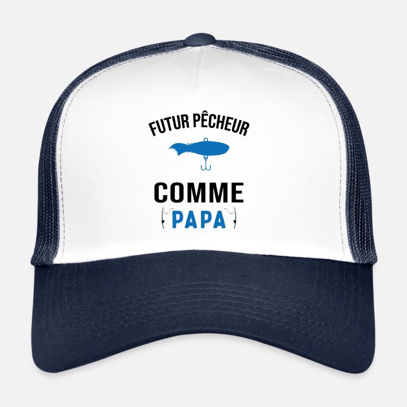 Futur pêcheur comme papa humour cadeau pêcheur Casquette trucker 