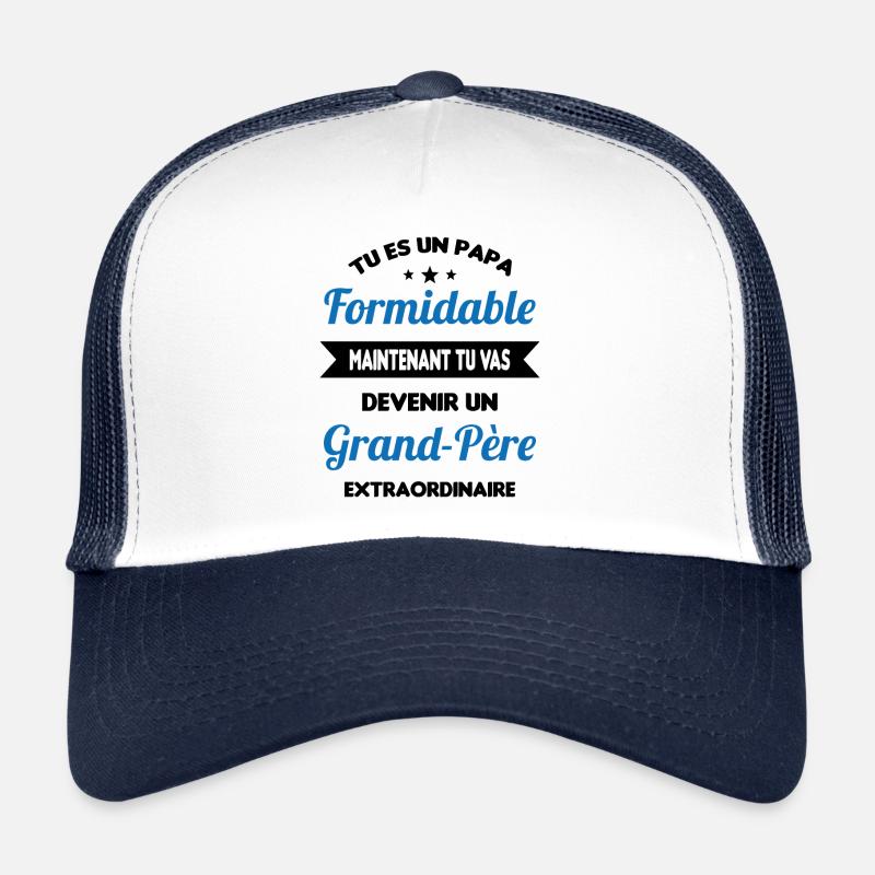 Futur grand-père cadeau annonce de grossesse Casquette trucker 