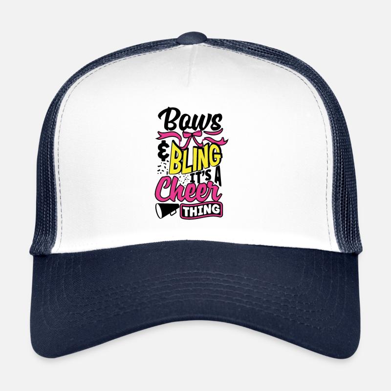 Bows Bling It's A Cheer Thing Cheerleading Cheerle Trucker Cap