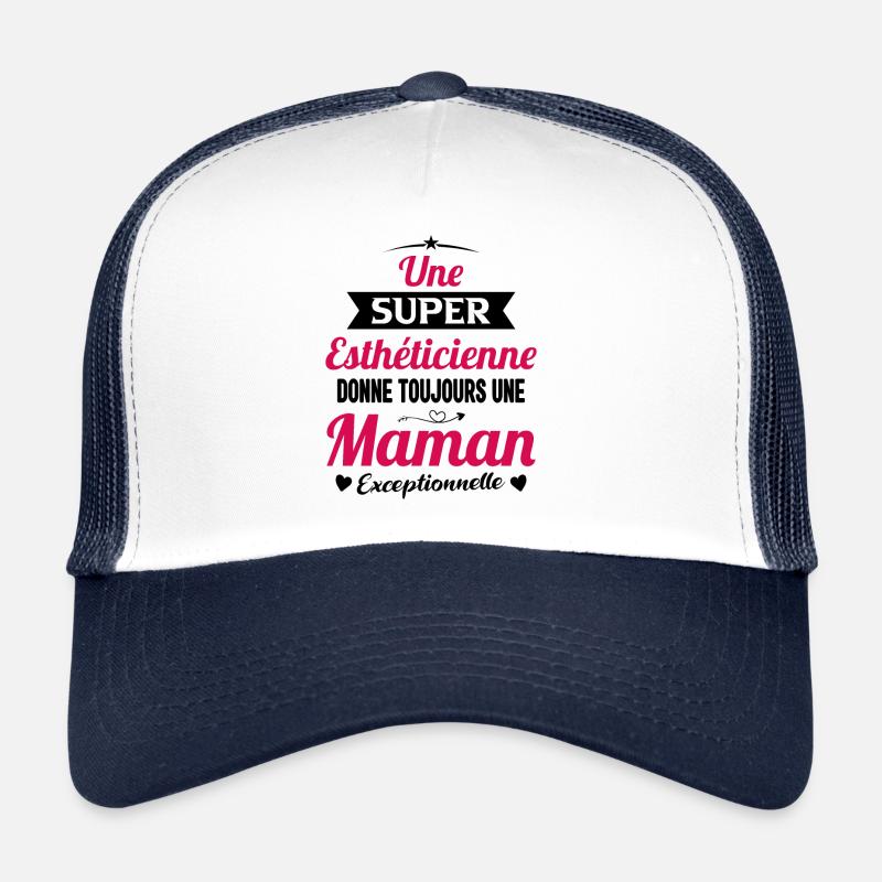 Esthéticienne future maman cadeau annonce mère Casquette trucker 