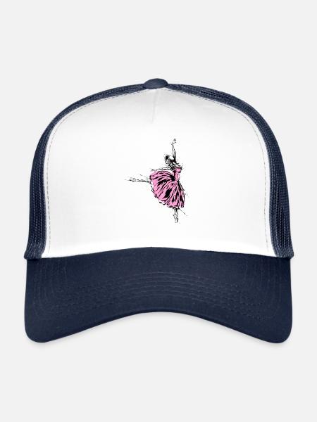 Ballet Dance Dancer - Trucker Cap - white/navy - Front