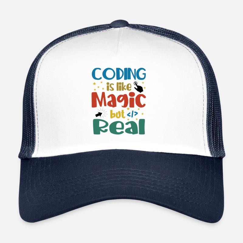 Coding Is Like Magic Coder Programmer Computer Gee Trucker Cap