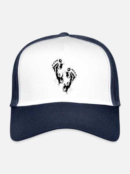Footprint Barefoot - Trucker Cap - white/navy - Front