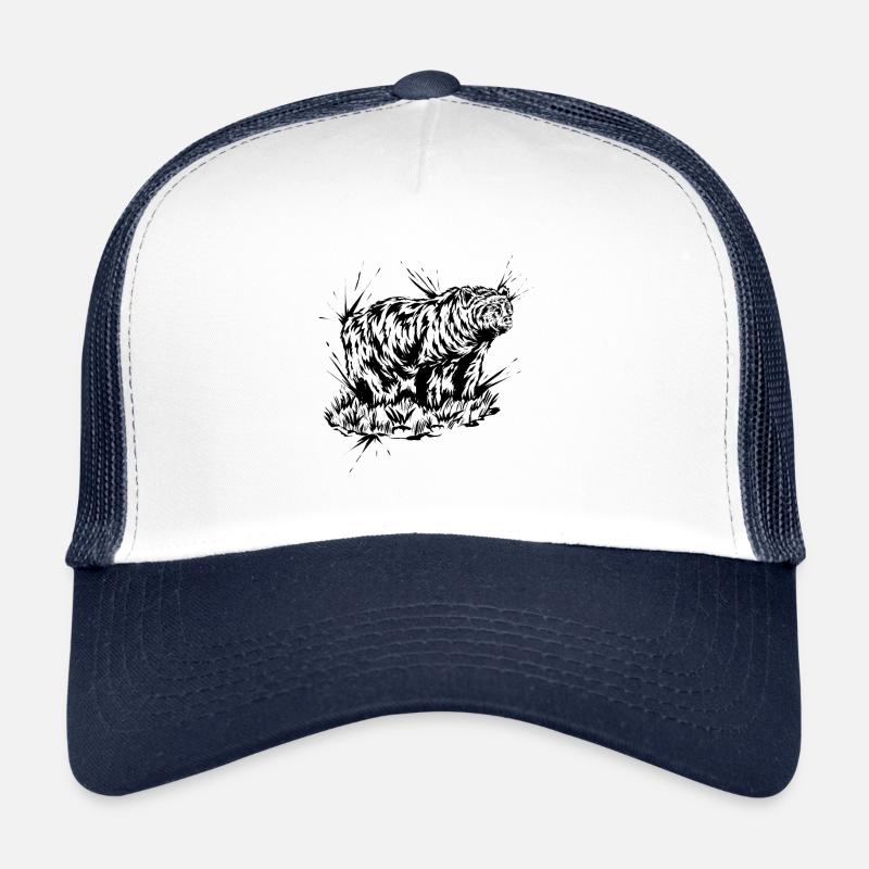 Grizzly Bear - Trucker Cap - white/navy