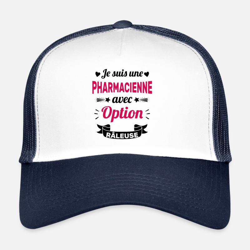Je suis une pharmacienne avec option râleuse Casquette trucker 