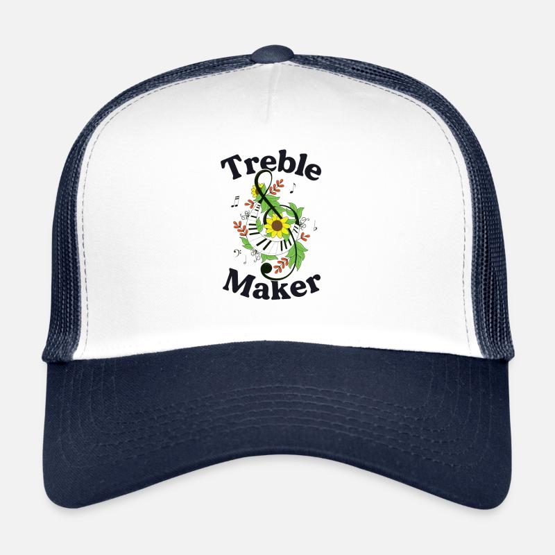 Treble Maker Funny Musician Gift Treble Clef Trucker Cap