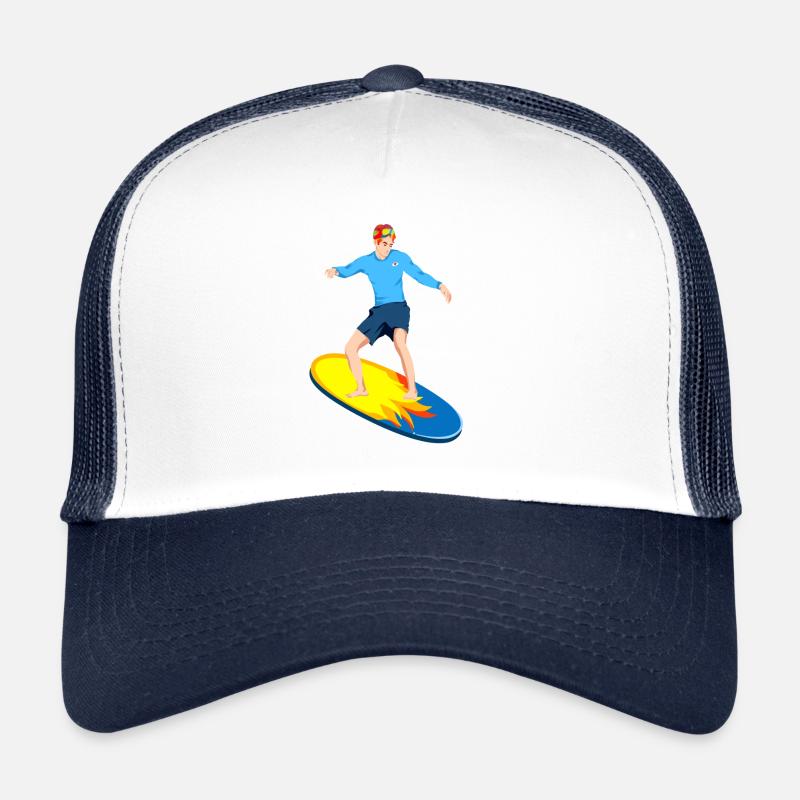 Surfeurs sur la planche de surf Surf Casquette trucker 