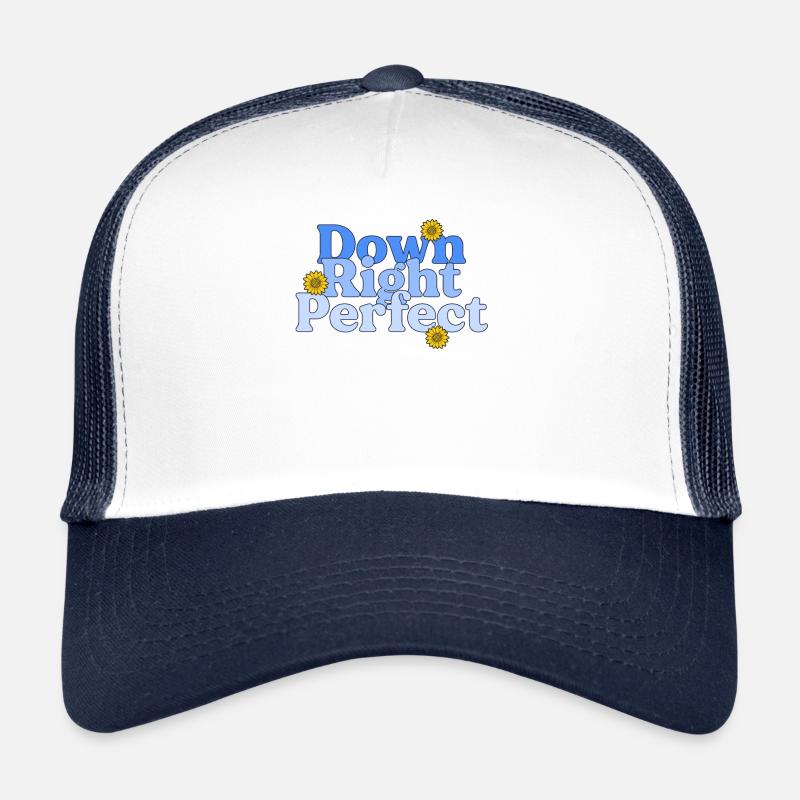 Down Right Perfect Sunflower World Down-Syndrom Trucker Cap
